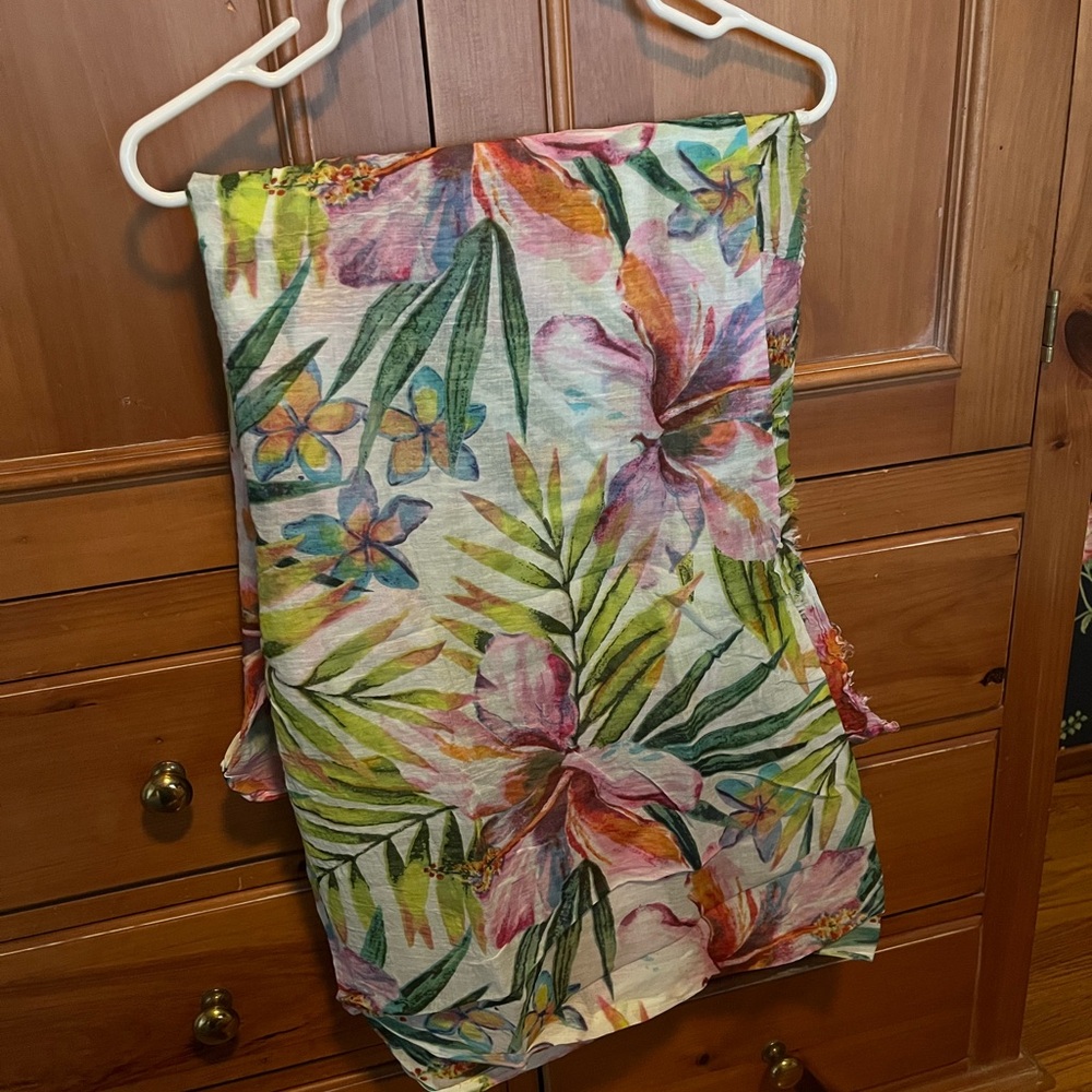 Floral Tropical Scarf